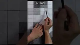 Draw Mr Beast from 1 pixel to 20000 pixels 