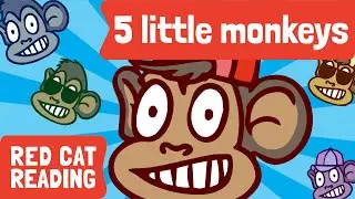 Five Little Monkeys Jumping On The Bed | Nursery Rhyme | Kids Song | Made by Red Cat Reading