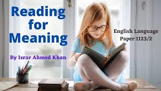 Reading for Meaning