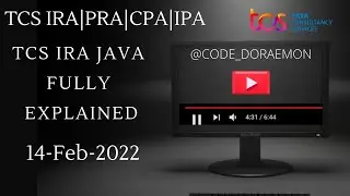 FULLY EXPLAINED|TCS IRA JAVA 14TH FEB QUESTION AND SOLUTION|TCS PRA|TCS CPA|TCS OPA|TCS IPL|TCS DCA