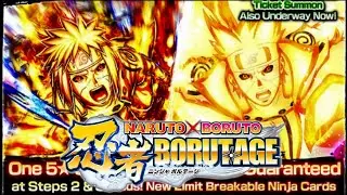 NEW KIT 8* EDO MINATO KURAMA LINK MODE! SUMMON | NARUTO X BORUTO NINJA VOLTAGE