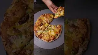 BBQ Chicken Pineapple Pizza is 🔥🔥#shorts #pizza #cooking
