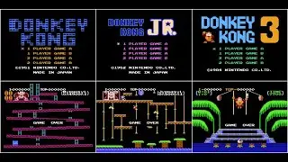 Donkey Kong, Donkey Kong Jr. & Donkey Kong 3 - Game Over Screens