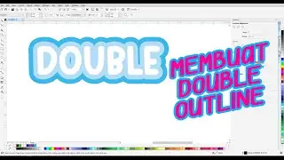 [TUTORIAL CORELDRAW] membuat double outline dengan tools contour bahasa indonesia