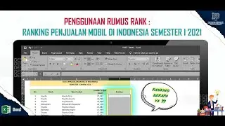 Penggunaan Rumus RANK: Ranking Penjualan Mobil di Indonesia Semester I 2021 || Pawang DesainIT
