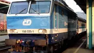 Vlaky Česká Třebová: R 883 BOUZOV, příjezd + start, 13.8.2015