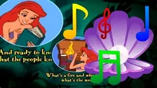 ♫♪ All Sing Along Songs + Karaoke Versions ♫♪ - The Little Mermaid Animated Story Book