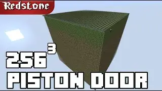 256x256x256 Piston Door- Biggest Possible in Minecraft!