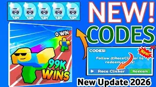 ⚠️ NEW ⚠️ ALL WORKING ROBLOX CODES For Race Clicker in January 2026 - Roblox Race Clicker Codes 2026