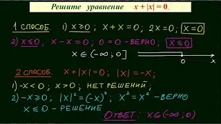Уравнение с модулем #3