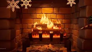 1 HOUR FIREPLACE IN FORTNITE ASMR