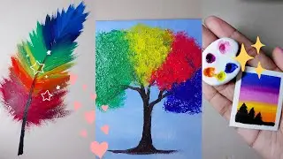 8 Cool Art ideas || Painting tutorials || Easy Art Tips and Hacks || Creative Art 