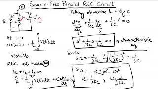 Source free RLC circuit easy solution steps | Second Order Circuits # 5