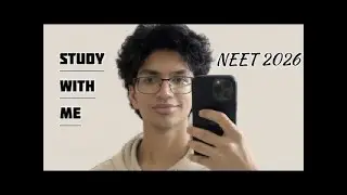 STUDY WITH ME ✌️ FOR RE-NEET  |  