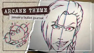 ARCANE - Jinx & Vi | January Bullet Journal Theme