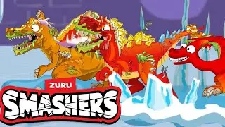 Winter Season Smash Race and More! | Ice Age Edition | SMASHERS | Cartoons for Kids | Zuru