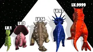 Dino Run - Level Up Dinosaur Max Level Gameplay (Dino Evolution Run)
