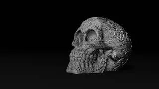 Particle simulation - 3D Skull