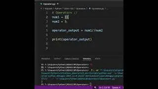 Python-Operator (//)-Floor Division