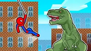 Stickman VS Minecraft: Spiderman Battle - AVM Shorts Animation