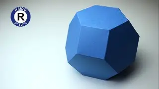 HOW TO MAKE A TRUNCATED OCTAHEDRON? TRUNCATED OCTAHEDRON. TRUNCATED PAPER OCTAHEDRON. | 