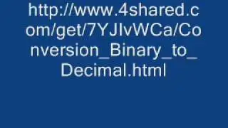 Visual basic 6.0 - Decimal to Binary Conversion Free source code