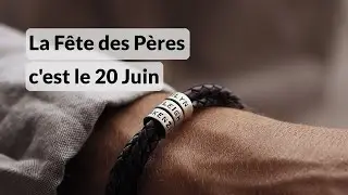 Meilleur cadeau de Fête des Pères- Bracelet Homme avec Petites Perles Personnalisées en Argent