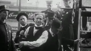 Houdini Prepares Assisted By Hardeen and Jim Collins