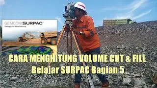 surpac, cara menghitung volume cut and fill