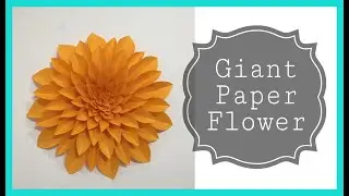 GIANT PAPER FLOWER || How to make DIY GIANT PAPER FLOWER || Video Tutorial || FREE Template