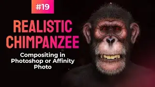 Master Zbrush: Realistic Chimpanzee Creation - Compositing in Photoshop or Affinity Photo