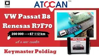 Mileage solution - Virtual cockpit Volkswagen Passat B8 Renesas R7F70 - Keymaster PolDiag