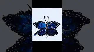Create a Colorful Butterfly with Leaves - Simple Craft Tutorial | #shorts