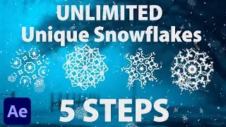 Create Unique Snowflakes in After Effects FAST ❄️ | Easy NO Plugins!