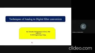 Analog to Digital IIR Filter Conversion - Impulse Invariant Technique