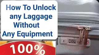 How To Unlock Any Luggage Forgotten Password