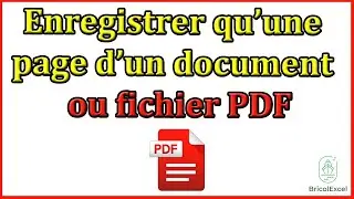 Comment enregistrer qu une page d un document ou fichier pdf