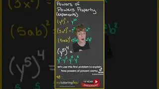 Power of a power rule #algebra #exponents #lawsofexponents #math #tutor