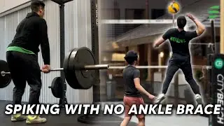 Spiking Without Ankle Brace After Injury (Week 4.5 Update)