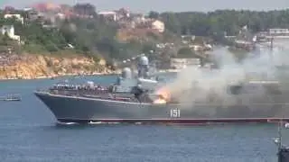 БДК Азов стрельба из РСЗО Град-М
