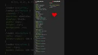 Animated heart ❤️ shape CSS loader | HTML | CSS #10 