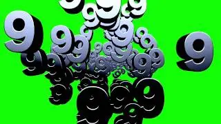 Number Particles -  Green screen transition overlays for iMovie + Final Cut Pro X
