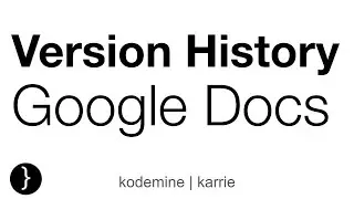 Version History in Google Docs | Backups in Google Docs | Google Docs Tutorials