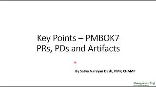 MANAGEMENT YOGI: Key Notes on PMBOK7 - Principles, Performance Domains and Artifacts