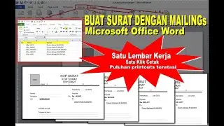 Buat Surat Pakai Word Mailings