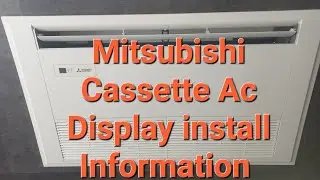 Mitsubishi Electric cassette ac display Install Information #video #vrf
