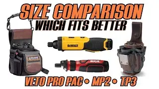 DeWalt 8v Screwdriver & Skil 4v Screwdriver - VETO MP2 - TP3 TOOL POUCH