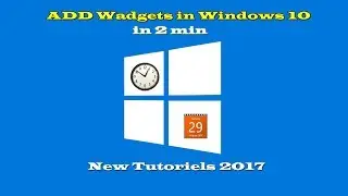 Add Wadgets in 2 min windows 10