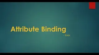 Attribute Binding in Angular