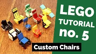 How to build LEGO chairs [Tutorial no. 5 - LEGO furniture]